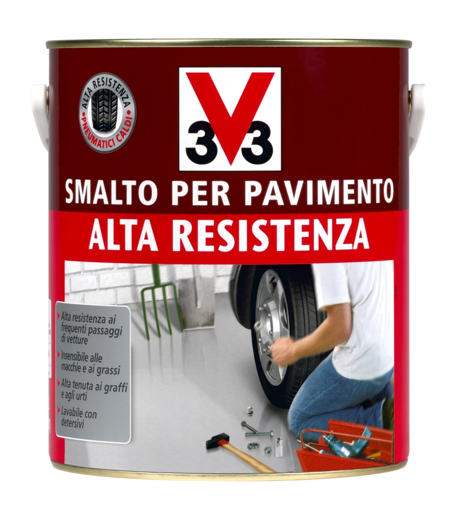 Smalto pavimenti alta resistenza - grigio scuro - litri 2,5